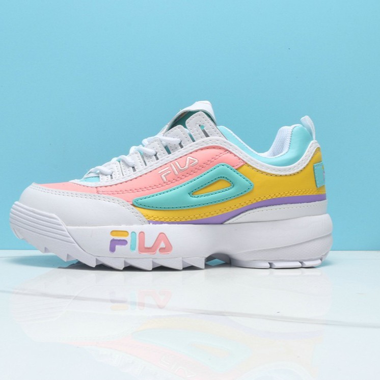 pink and gold fila