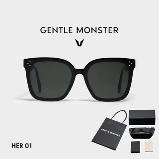 GENTLE MONSTER HER 01 SUNGLASSES FORWOMEN COMPLETE WITH BOX, PAPER BAG AND LEATHER POUCH