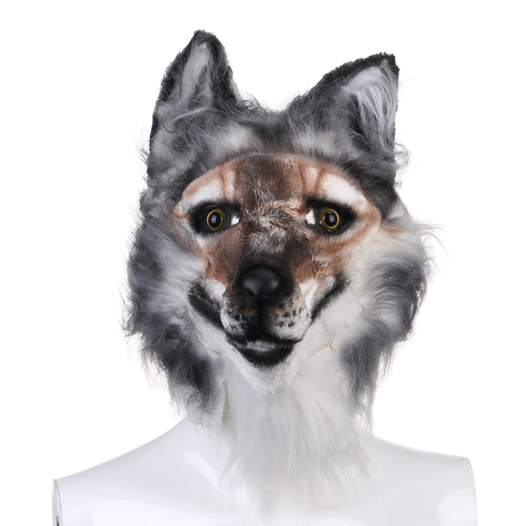 Headdress Costume Mask Wolf Headwear Costume Mask Wolf Mask R7QL 