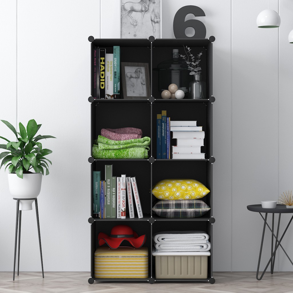 Multipurpose DIY Open Storage Rack Organizer Wardrobe Book Shelve ...