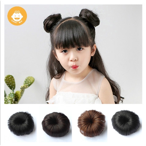 Cute Korean Girls Wig Ball Flower Headwear Hairpin Clip Hair