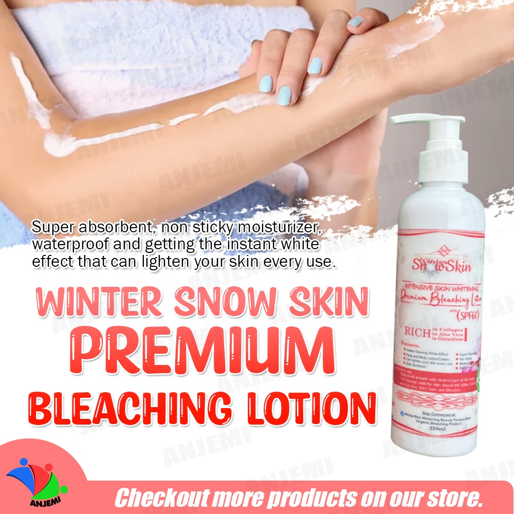 Winter Snow Skin Premium Bleaching Lotion 250ml with SPF 60 Intensive Skin Whitening Shopee