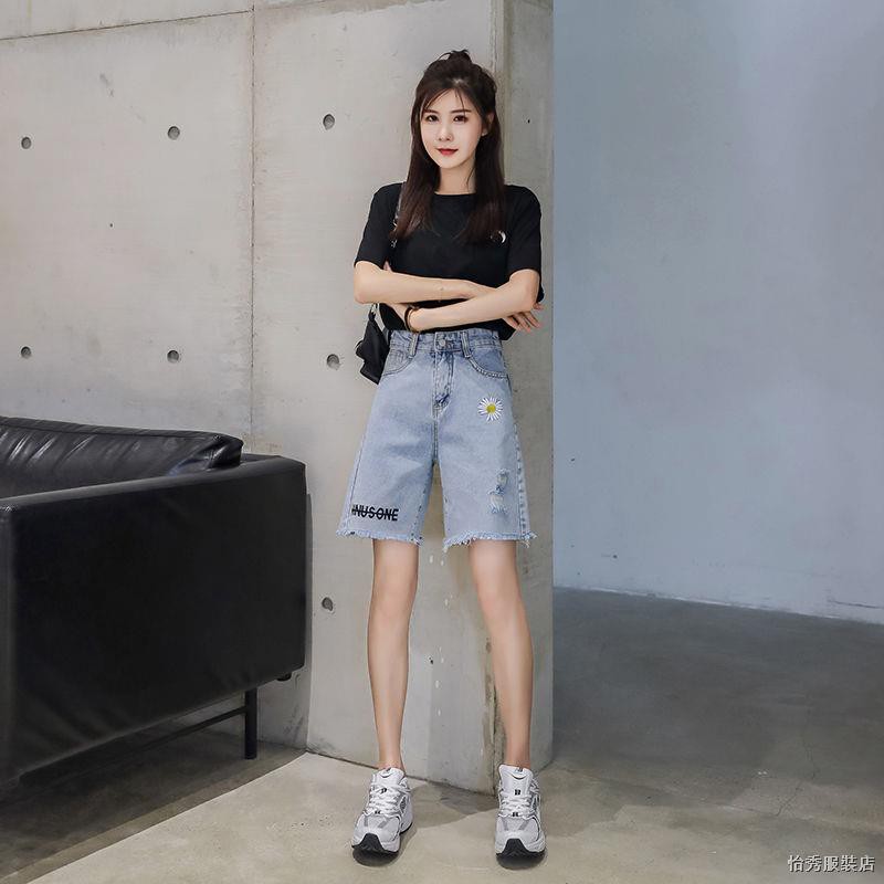 children's high waisted denim shorts