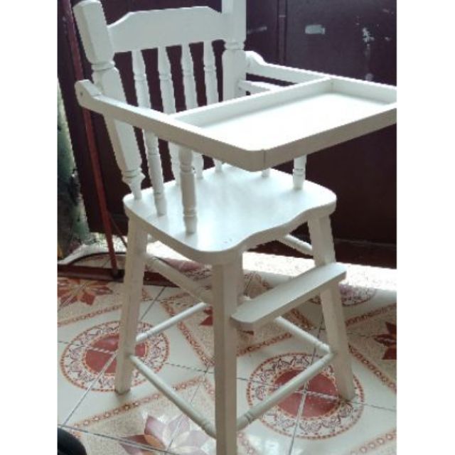 2in1 Wooden Feeding High Chair For Baby Shopee Philippines