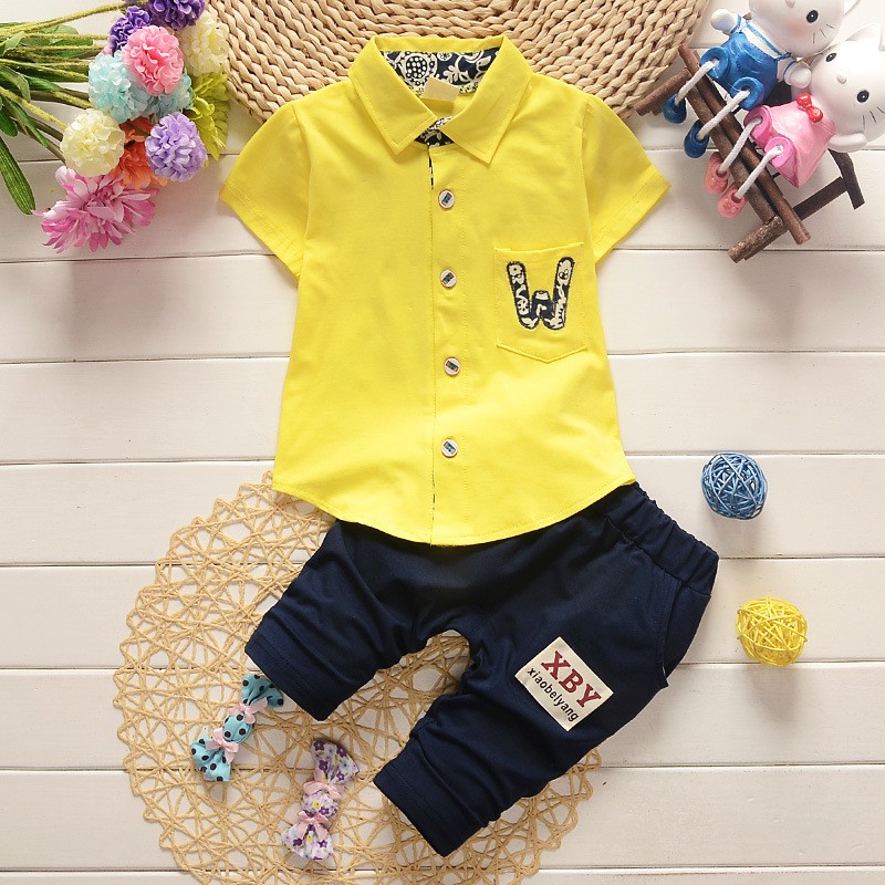 baby yellow polo shirt