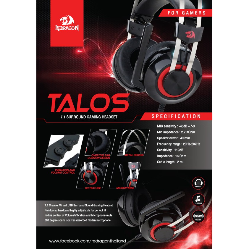redragon h601 talos 7.1