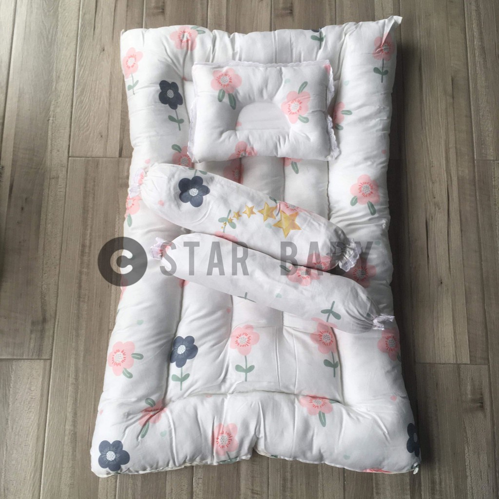 Baby 4 In 1 Crib Mattress Comforter Set Makapal Shopee Philippines