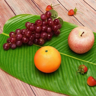 5PCS Artificial Banana Leaves Faux Tropical Leaves for Hawaiian Luau Party Decor Table Runner Centerpiece Place Mat #6