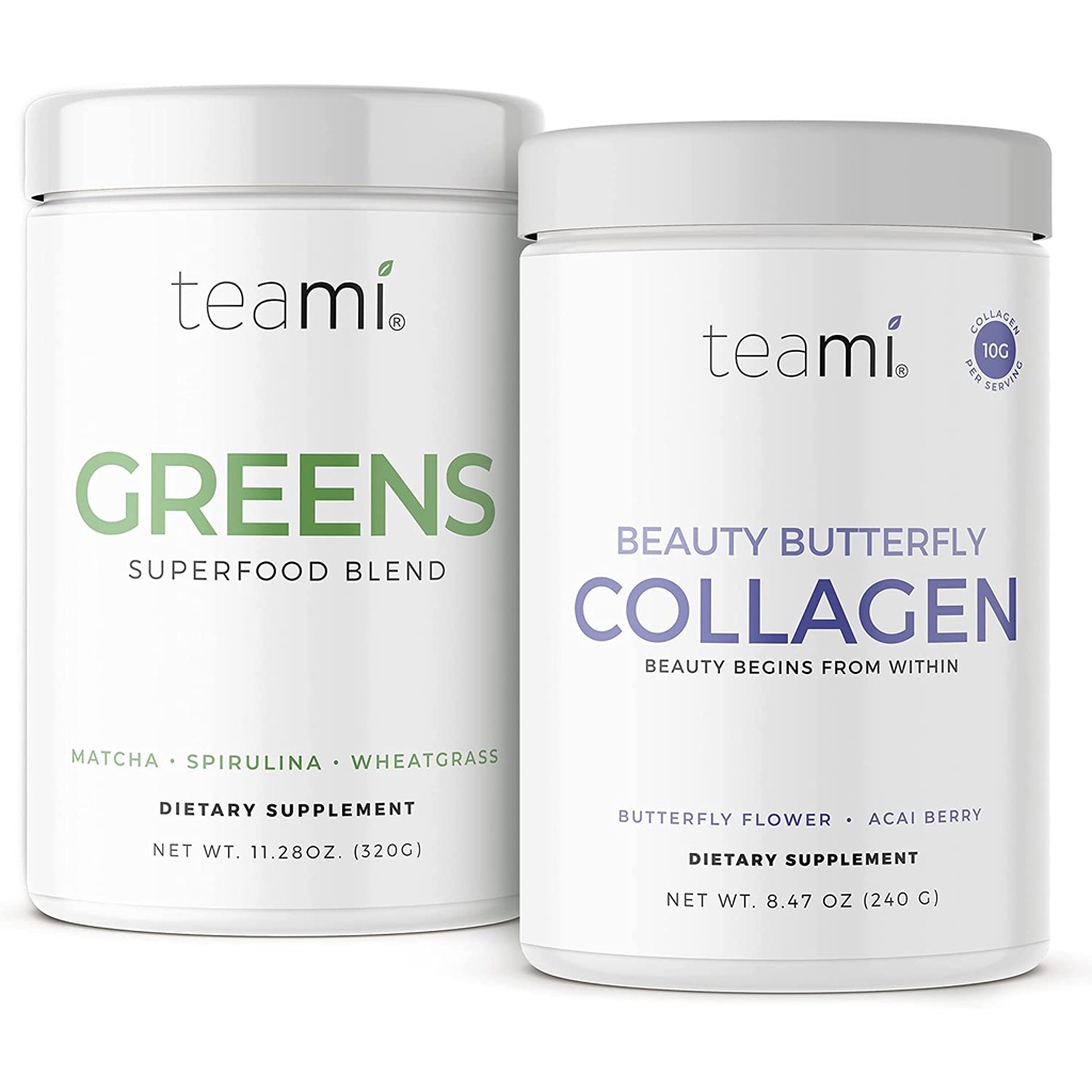 Teami Greens Superfood + Teami Beauty Butterfly Collagen Bundle