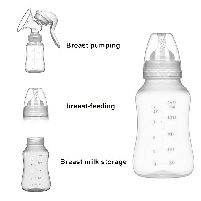 Manual Silicone Breast Pump Feeding Milk Bottles Breasts Pumps Bottle Sucking For Mom