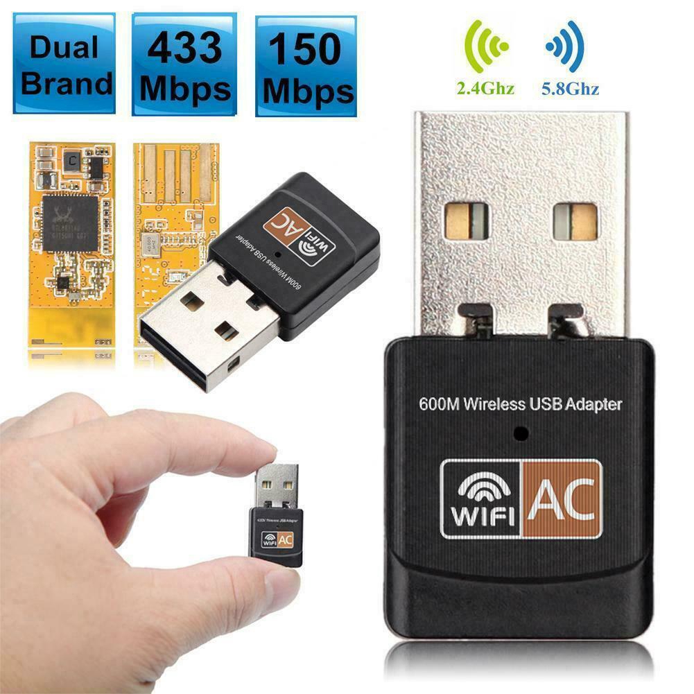 600Mbps WLAN Adapter Stick dual band 2.4GHz / 5GHz WIFI Dongle USB
