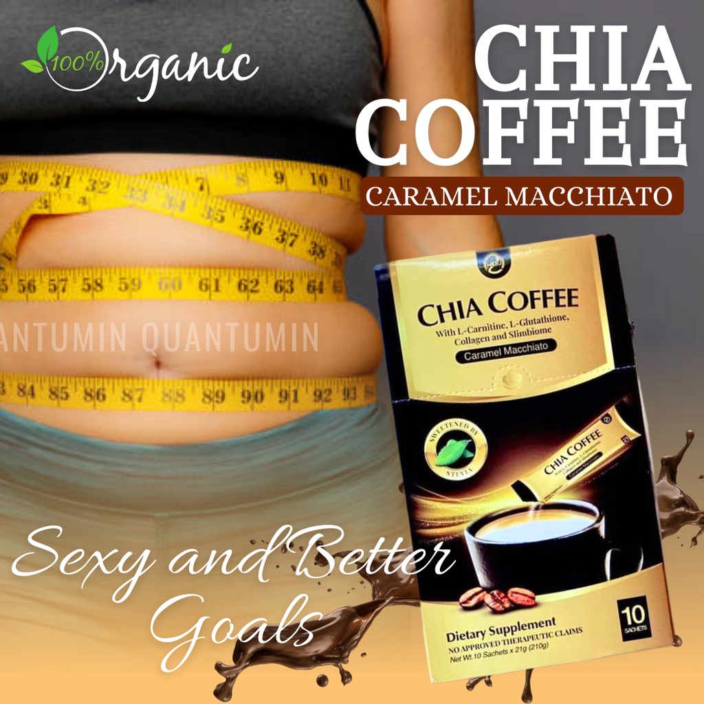 [QUANTUMIN PH] MERJ CHIA COFFEE With real Chia Seeds & Glutaskinny