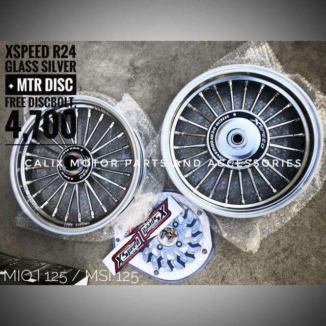 XSPEED R24 GLASS SILVER SET for Mioi125 and Msi125 | Shopee Philippines