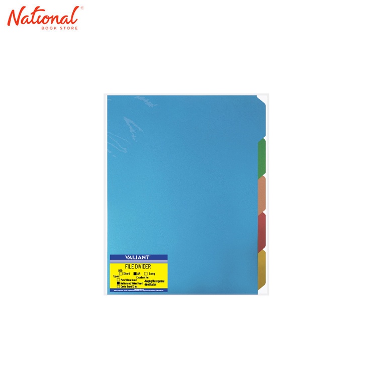 Valiant Folder Divider A4 5Tabs Multi Colored Shopee Philippines