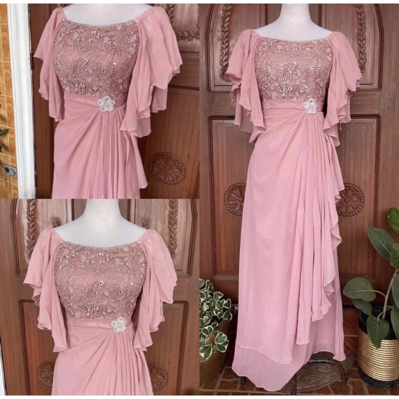 modern gown design for principal sponsor