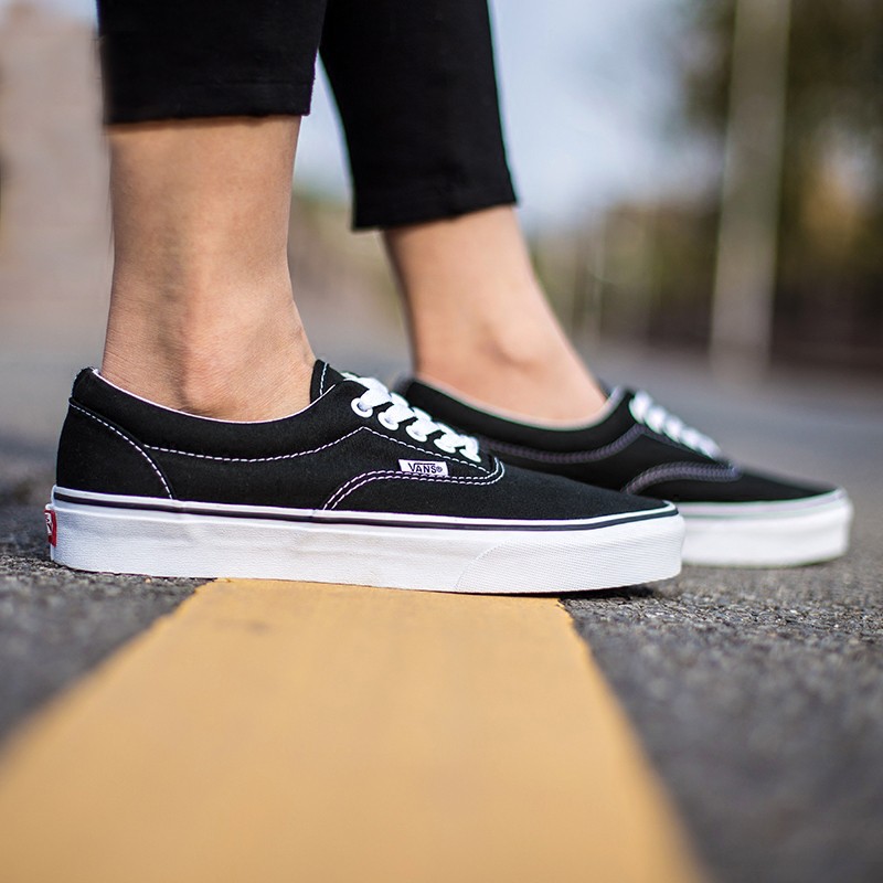 Original Vans authentic shoes classic black and white aut low top men and  women's canvas shoes VN0EE3BLK | Shopee Philippines