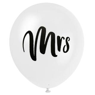 10PCS 10inch Mr Mrs Just Married Latex Balloons Bride Printed Helium Balloon #3