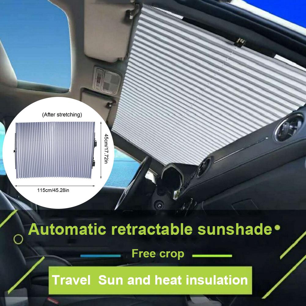 windshield sun shade retractable