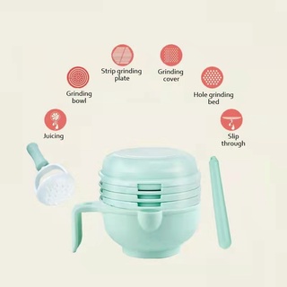 ED shop 8 in 1 Food Masher Pacifier Feeder Baby masher Smasher Serve Bowl Mixer Baking Baby Bowl #7