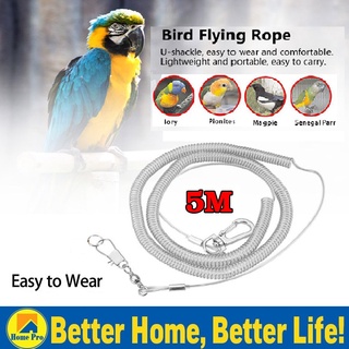 5M Bird Flying Rope Parrot Rope Pet Flying Leash Anti-bite Outdoor Flying Training Rope