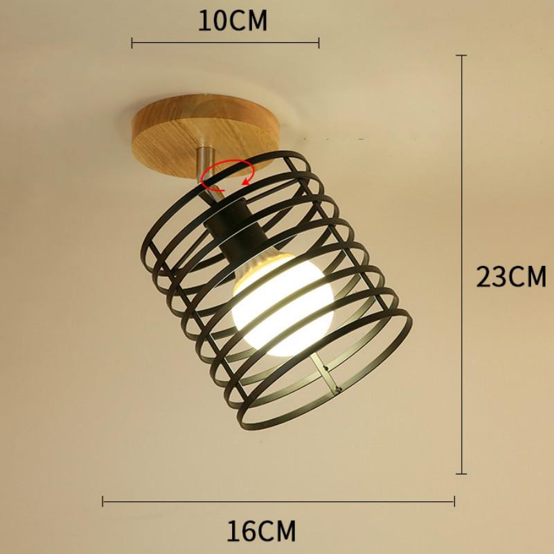 Wooden Ceiling Light Home Aisle Balcony Light Fixture Shopee