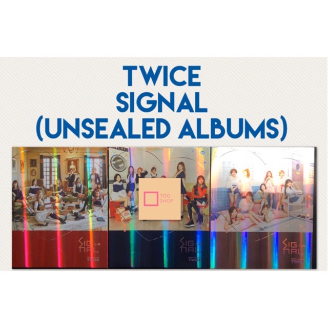 Twice Signal Album Ver A B C Unsealed Shopee Philippines