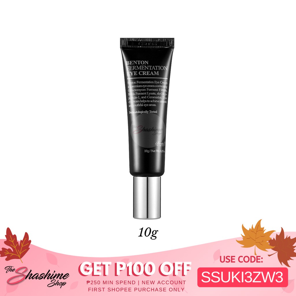 benton fermentation eye cream before and after