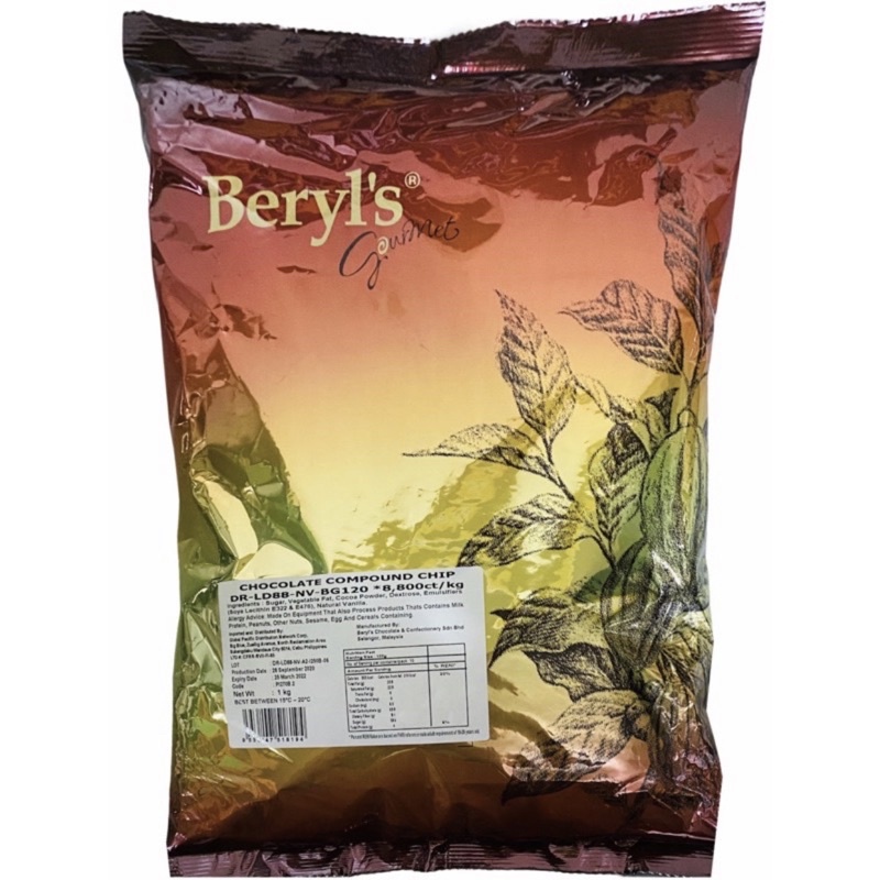 Beryl’s Chocolate Compound Chip 1kg | Shopee Philippines