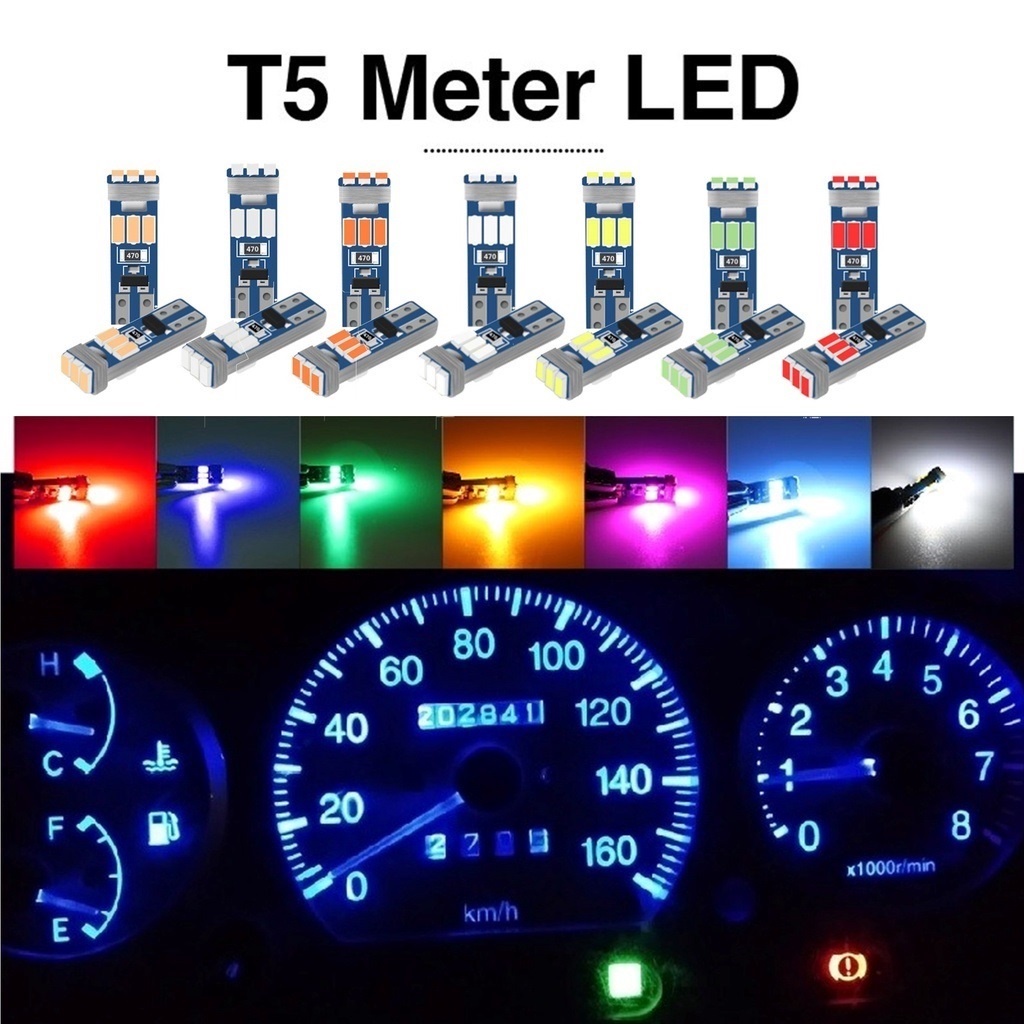 1PC Meter Light Bulb 9LED T5/W3W t10 Super Bright Car Interior Lamp