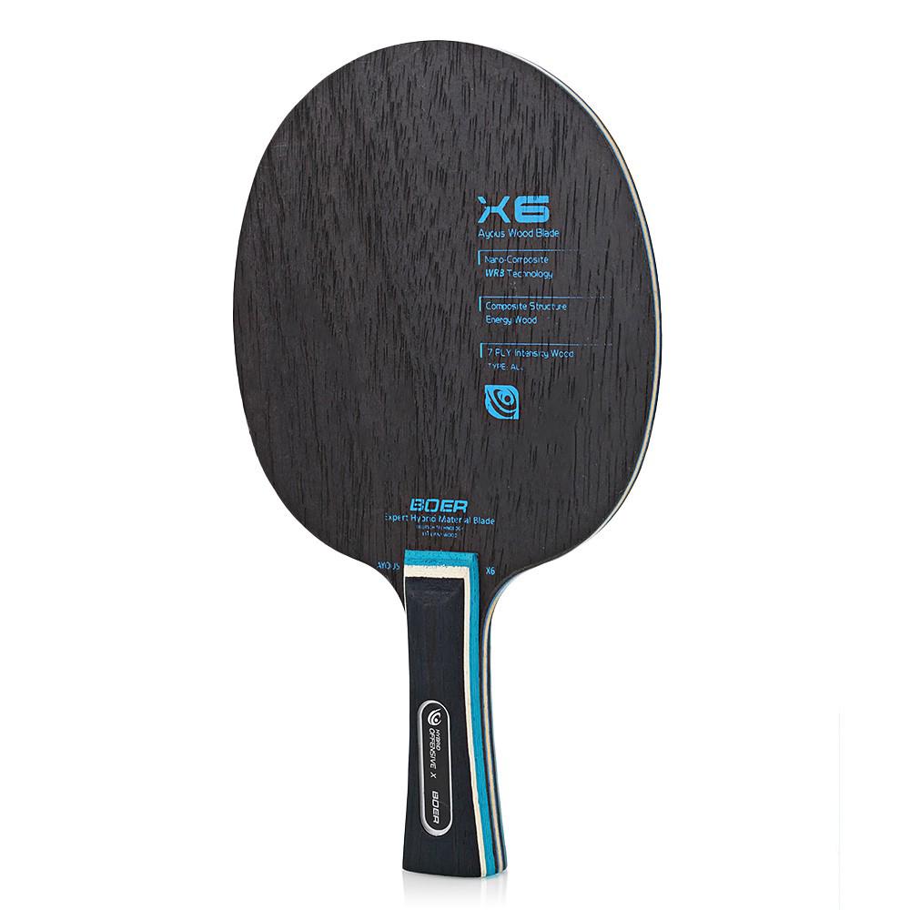 BOER X6 Carbon Fiber Table Tennis Racket Ping Pong Paddle Shopee