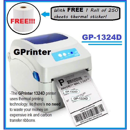 Как подключить термопринтер gprinter gp 1324d