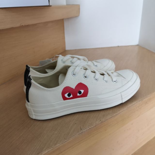 converse comme de garcon white
