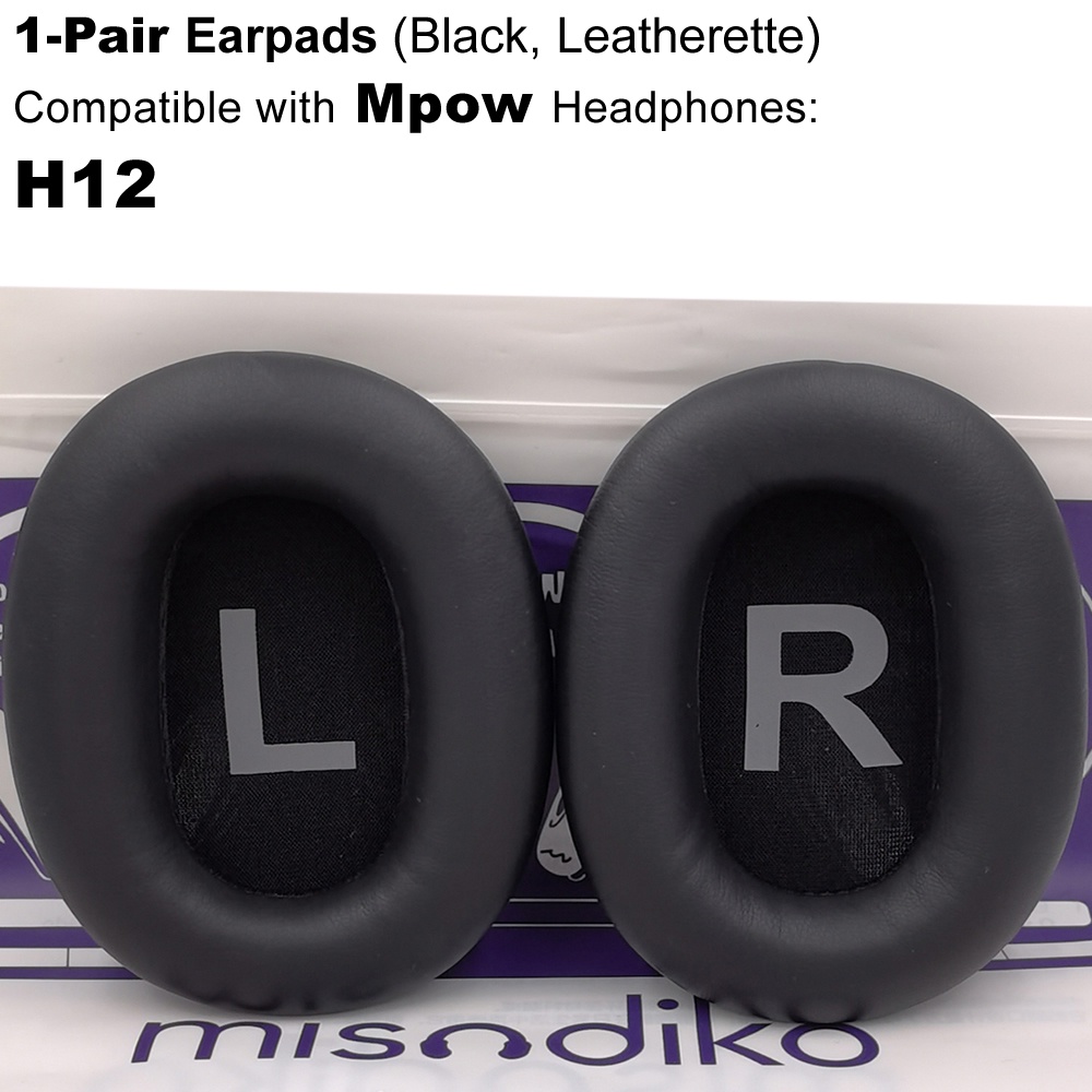 misodiko Ear Pads Cushions Replacement for Mpow H12/ RCA H033C Over Ear