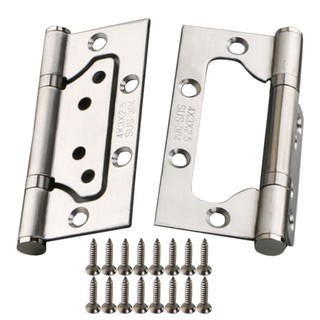 1pair 304 Stainless Steel Ball Bearing Flush Hinges Door Hinges Thick with Screws #6