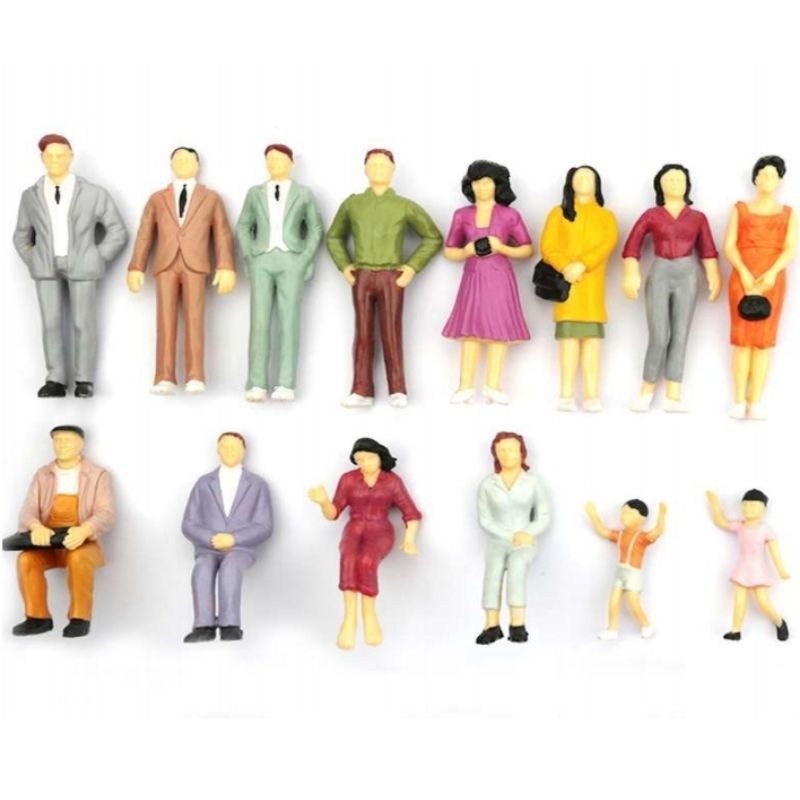5pieces Human Scale Model set colored with assorted design ( 150/1