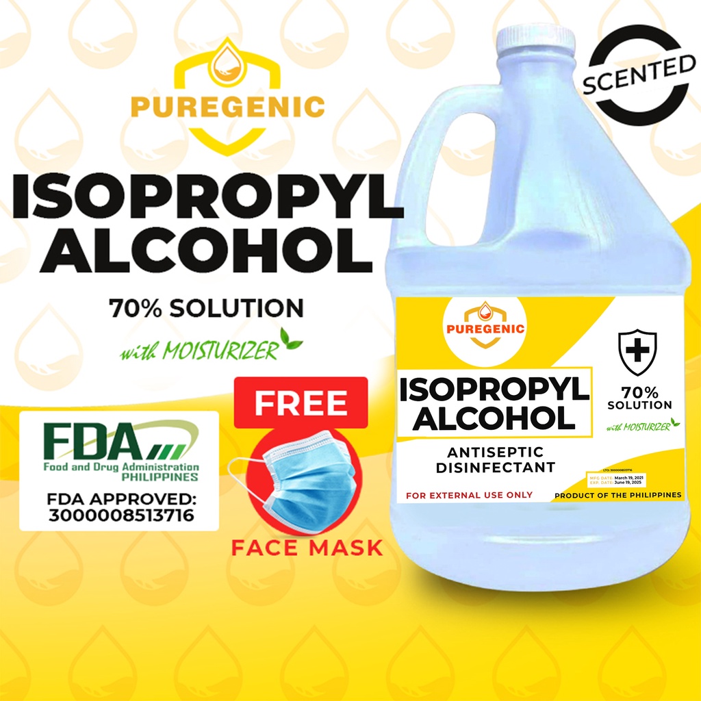 70 Isopropyl Alcohol 1 Gallon Moisturizer Antiseptic Disinfectant