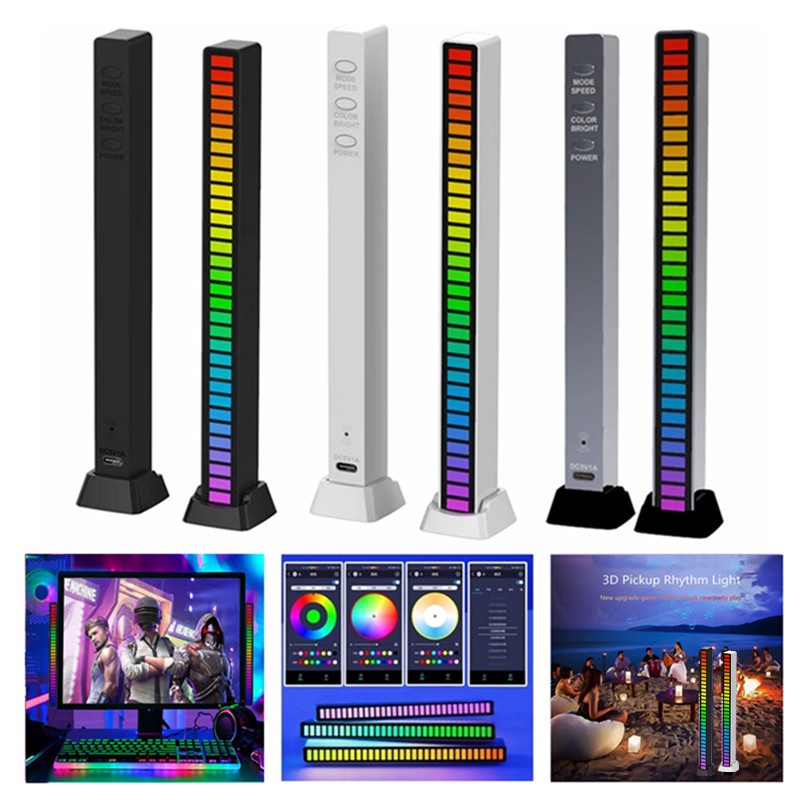 RGB Music Sound control LED light app control Pickup Voice Activated ...