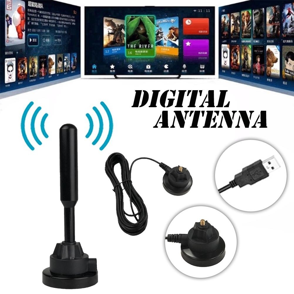 Digital Indoor Tv Antenna Booster For Dvb Thd Box 1080p Magnetic Base Shopee Philippines