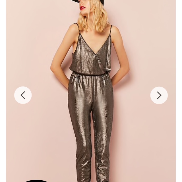 forever 21 metallic jumpsuit