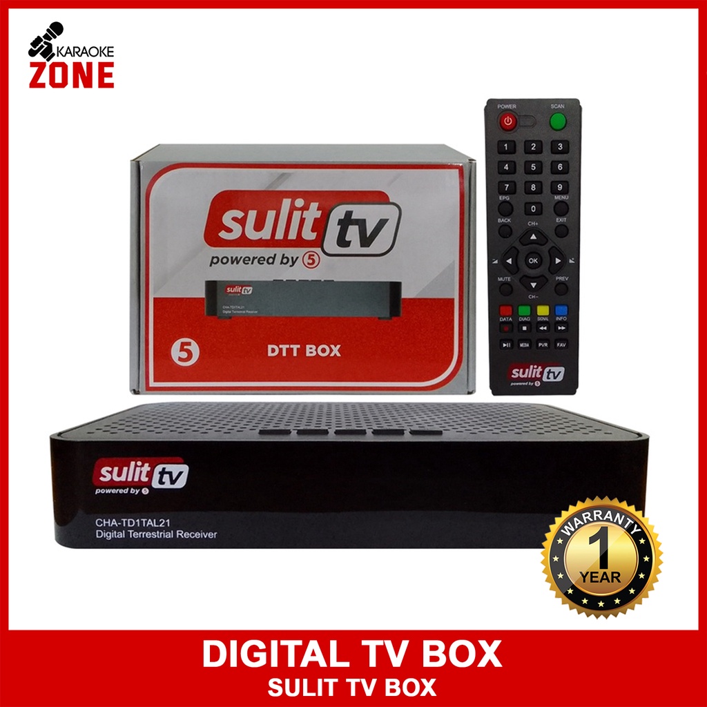 Sulit Tv Powered By TV5, DTT Box Digital Terrestrial Receiver Shopee