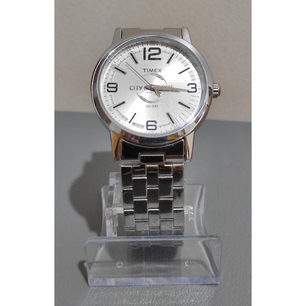 Original Timex Watch Limited Edition City of Dreams Silver USA Made |  Shopee Philippines