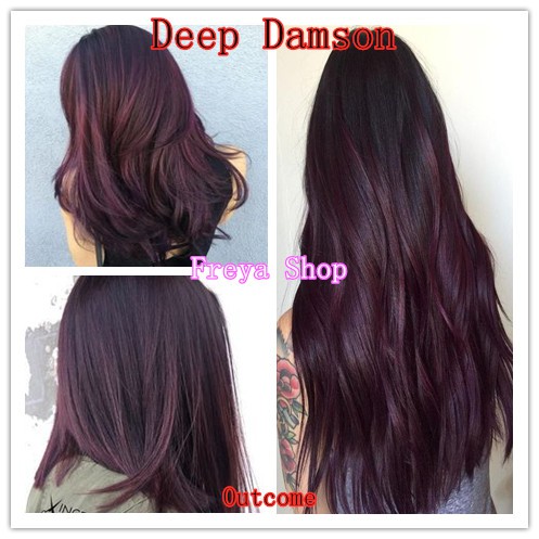 Deep Damson Hair Color with Oxidant ( 3/66 Bob Keratin Permanent Hair ...