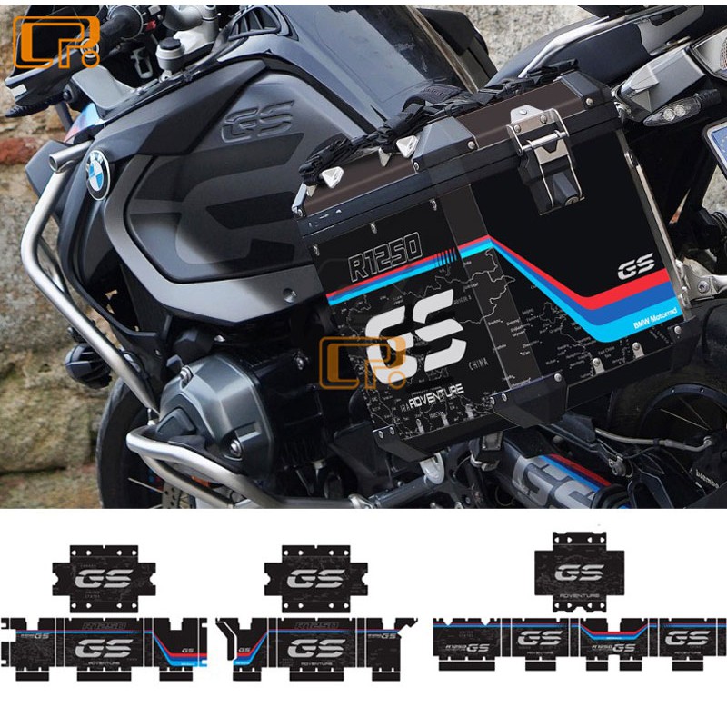 Bmw R 10 Gs Adv R 1250 Gs Adv Bmw Motorcycle Aluminum Alloy Three Box Stickers Side Box Decal Shopee Philippines