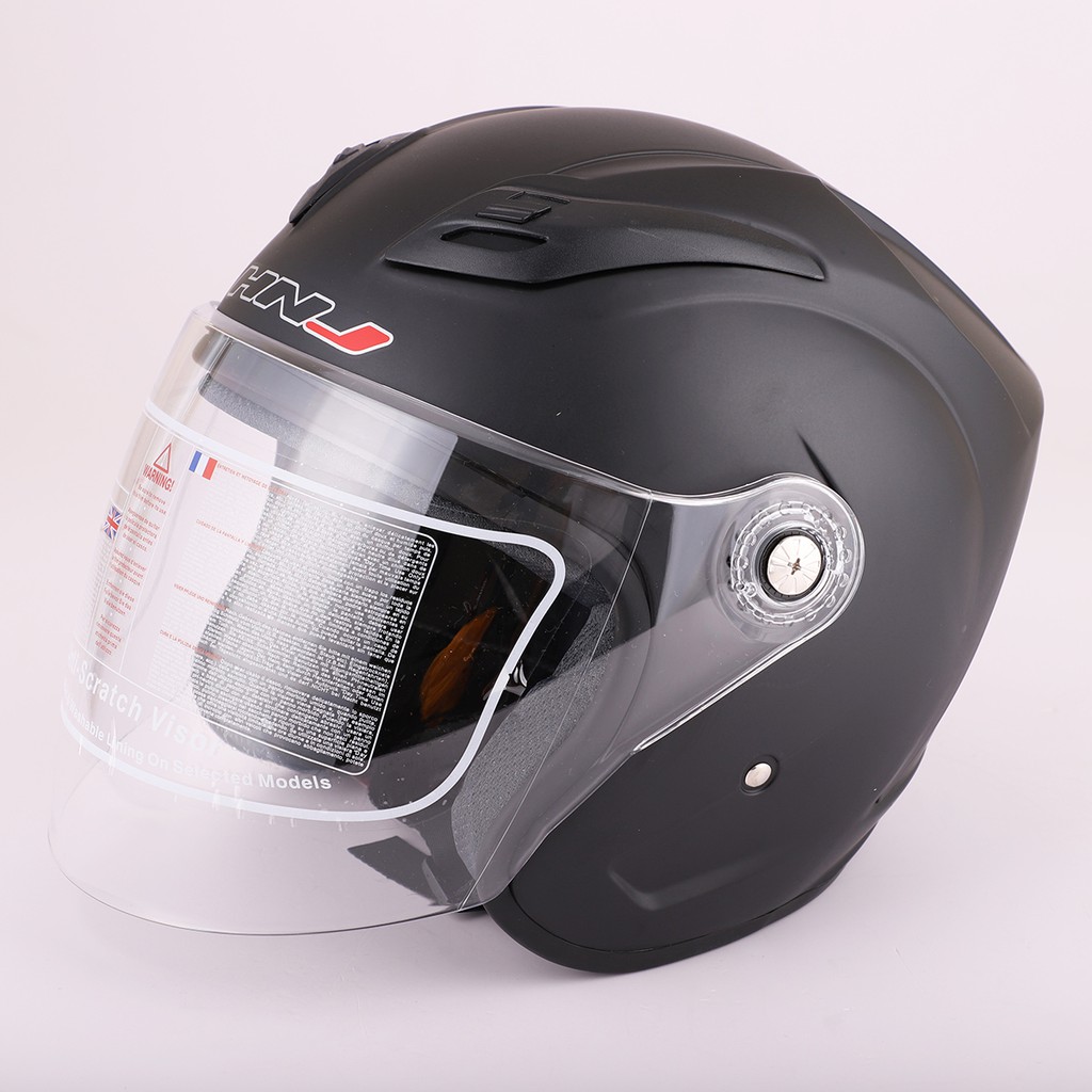 half face helmet with lock