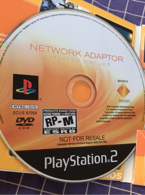 playstation 2 network adapter startup disk