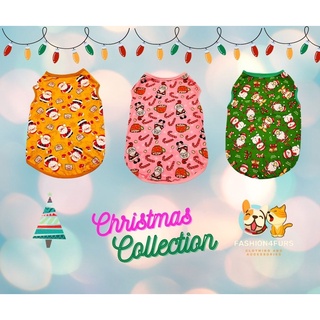 Small to 5XL Christmas Pet Clothes Colorful Puppy Clothing Fashion Dog Sando