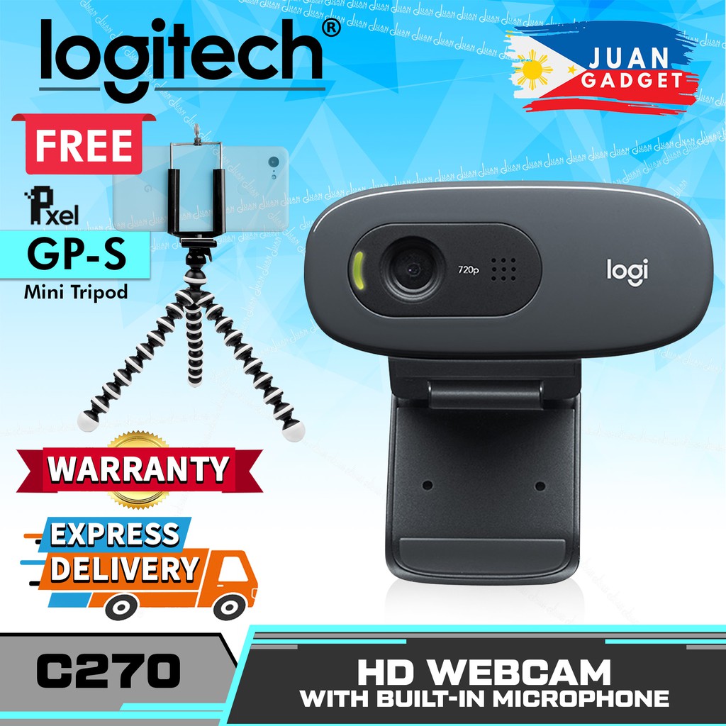 Logitech C270 Pro HD cam with Microphone, 720P 30 FPS Video Calling