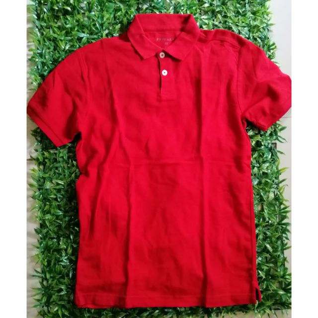 primark red polo shirt