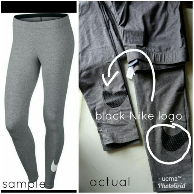 nike gym leggings grey