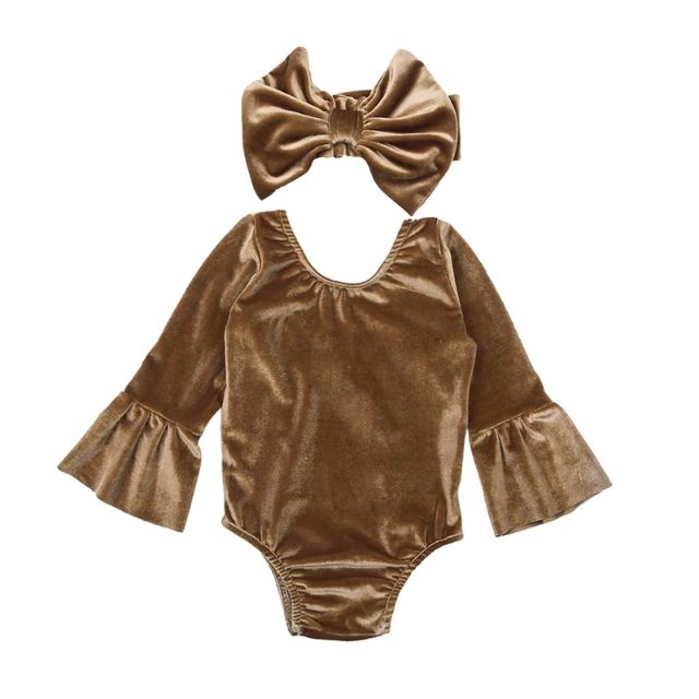 tan baby onesie